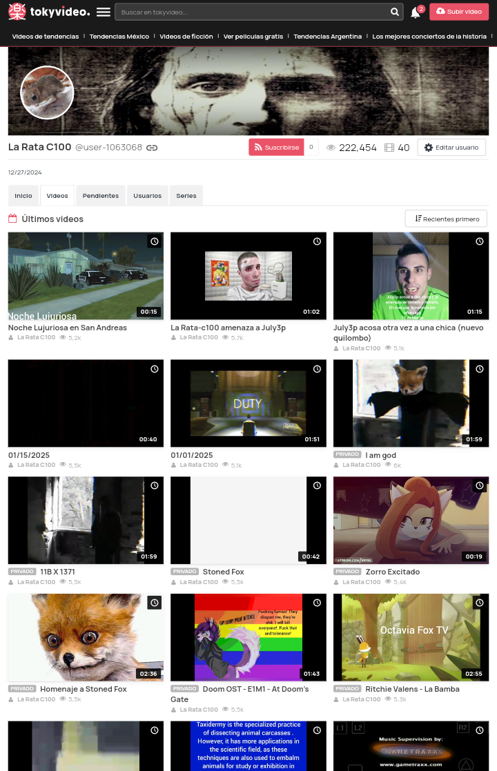 Mi canal de TokyVideo